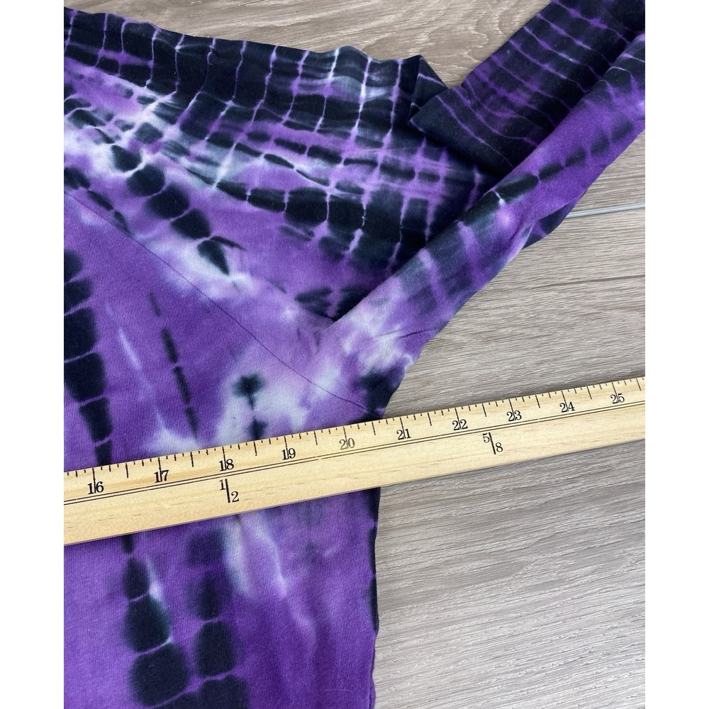 The Balance Collection Women's Long Sleeve Tie Dye Pullover Top Purple Large - Picture 6 of 7